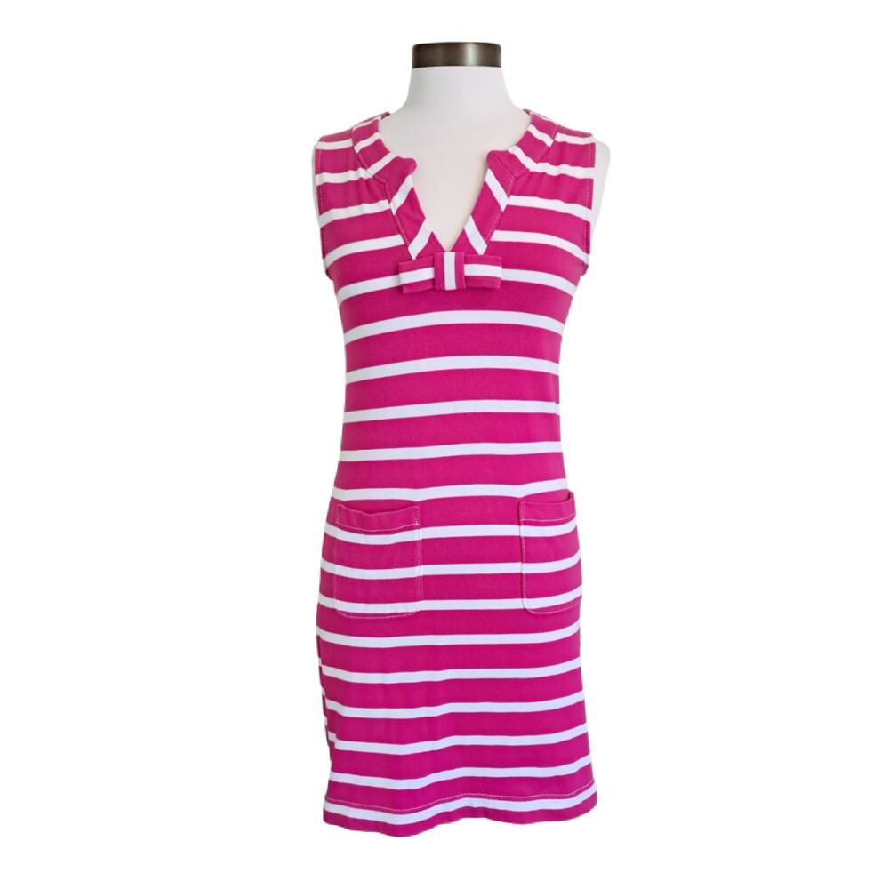 Kate Spade Tropez Striped Sleeveless Mini Dress Rio Pink & White Small - Picture 2 of 10